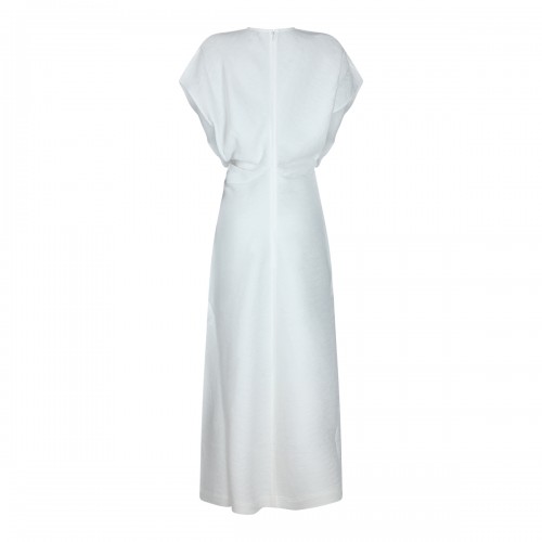 OFF WHITE SLOUCH WAIST LONG DRESS