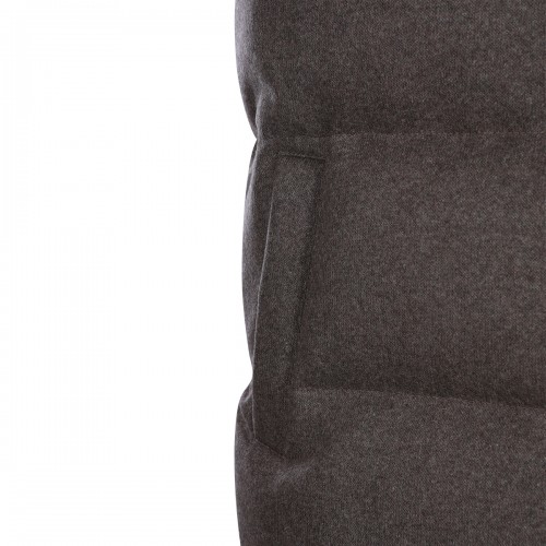 DARK BROWN WOOL VEST DOWN JACKET