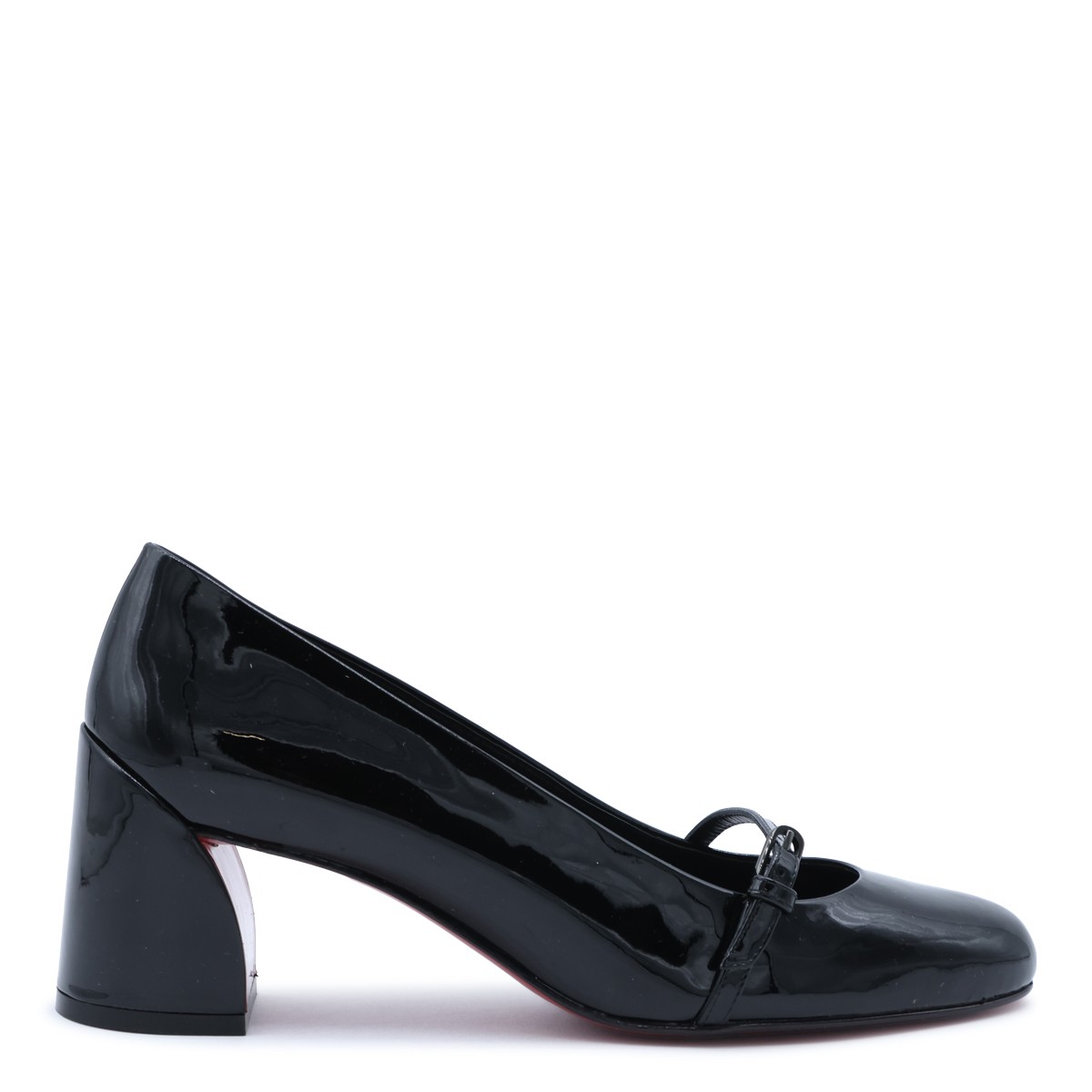 BLACK LEATHER NINA PUMPS