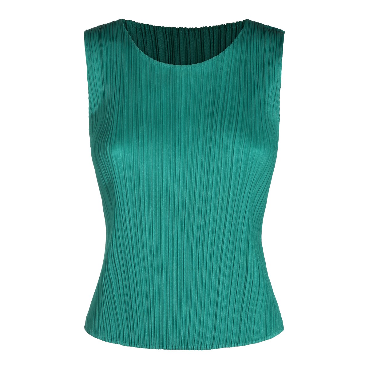 FRESH GREEN PLEATED TOP