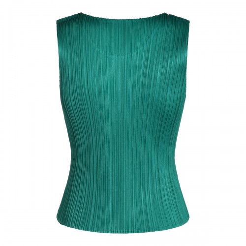 FRESH GREEN PLEATED TOP