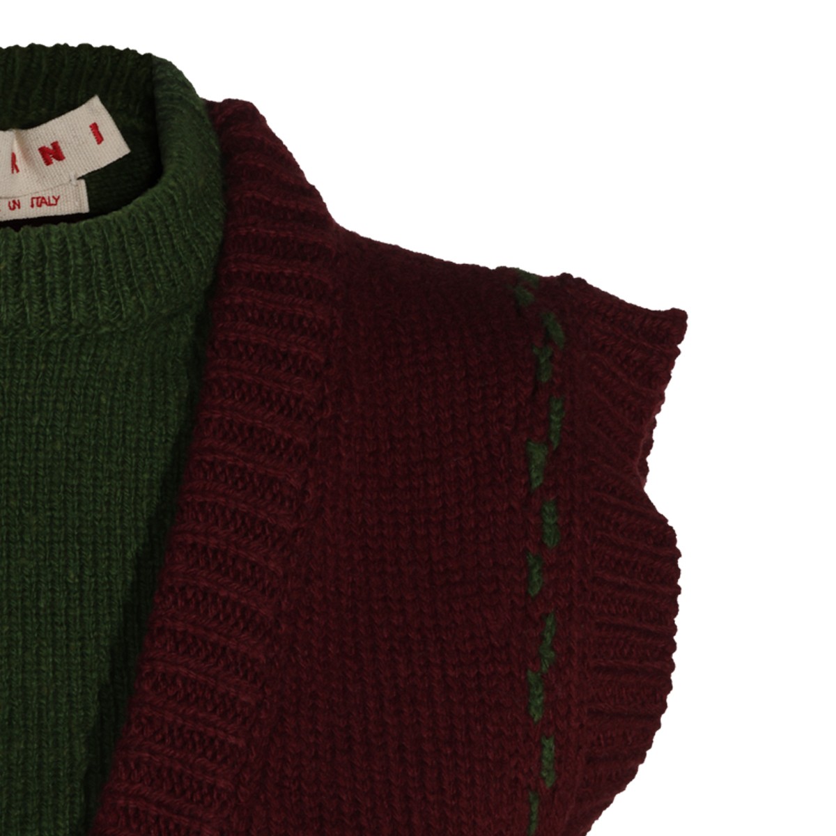 BORDEAUX WOOL VEST KNITWEAR