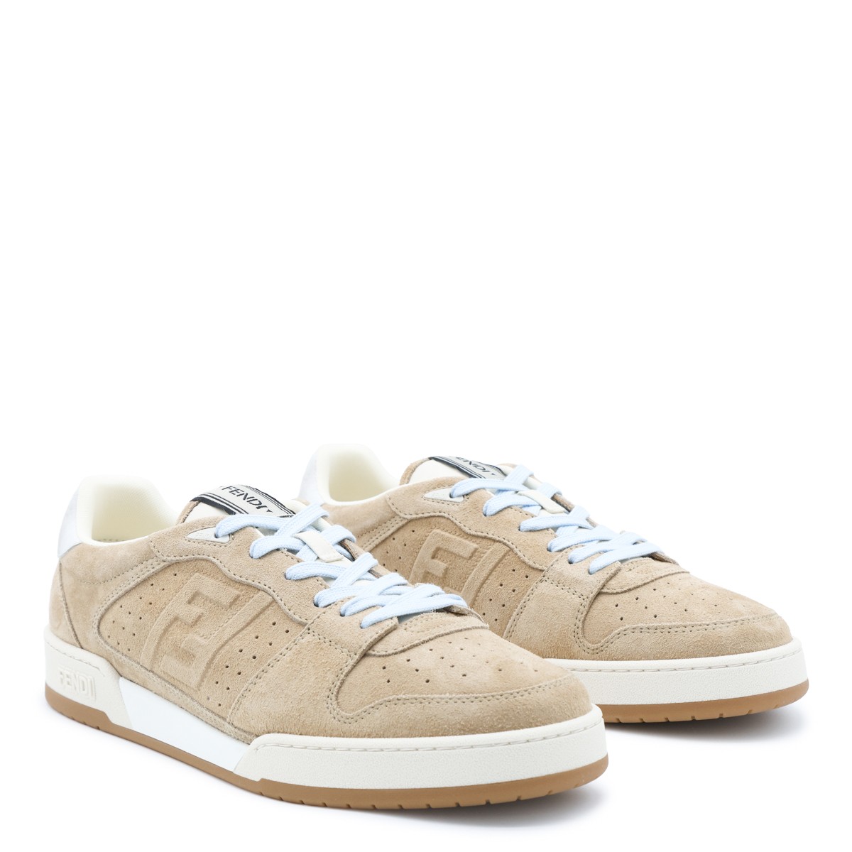 LIGHT ECRU SUEDE SNEAKERS