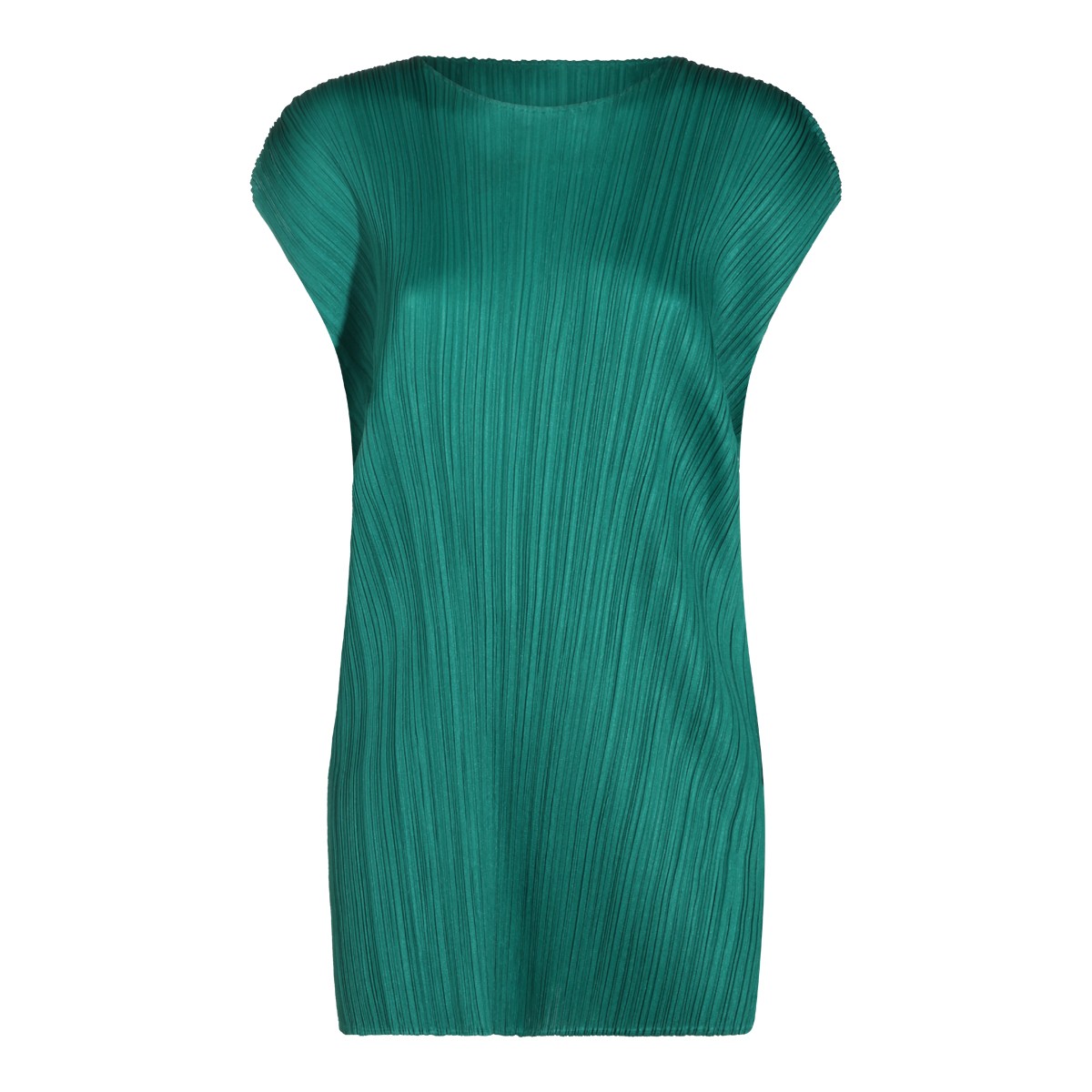 FRESH GREEN PLEATED MINI DRESS