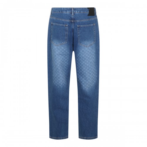 MID BLUE DENIM JEANS 2