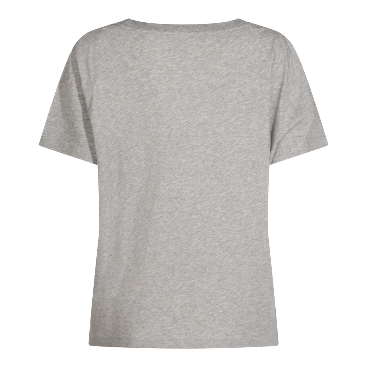 LIGHT GREY MELANGE COTTON DERA TOP