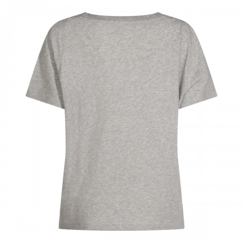 LIGHT GREY MELANGE COTTON DERA TOP