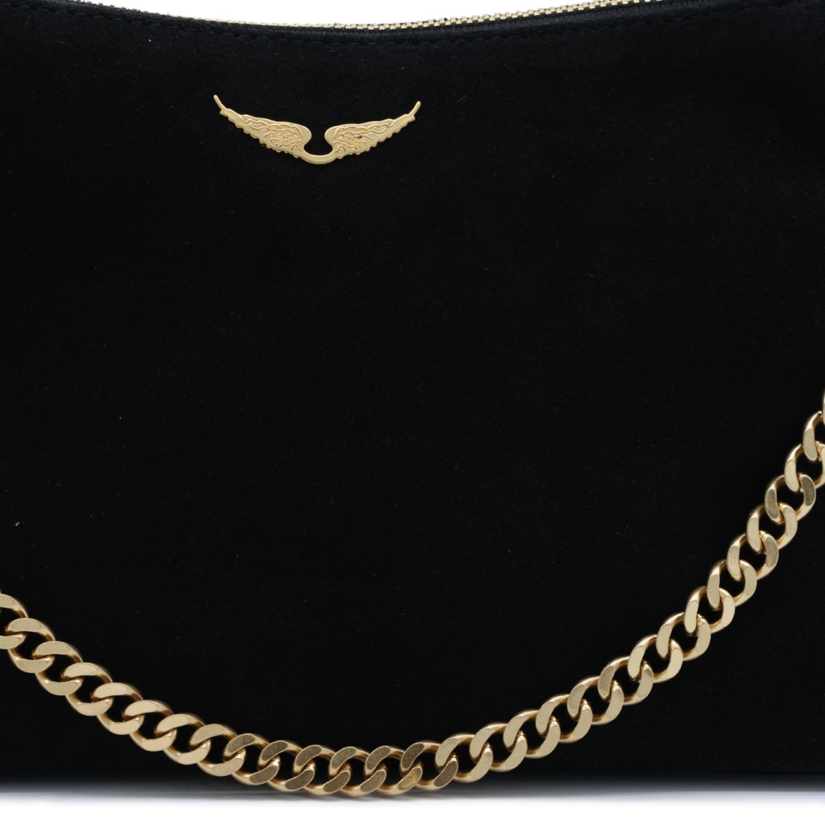 BLACK SUEDE JIM MINI SHOULDER BAG