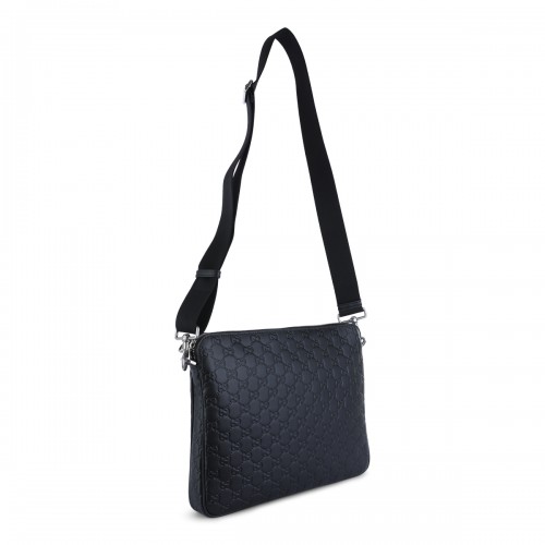 BLACK LEATHER POUCHE