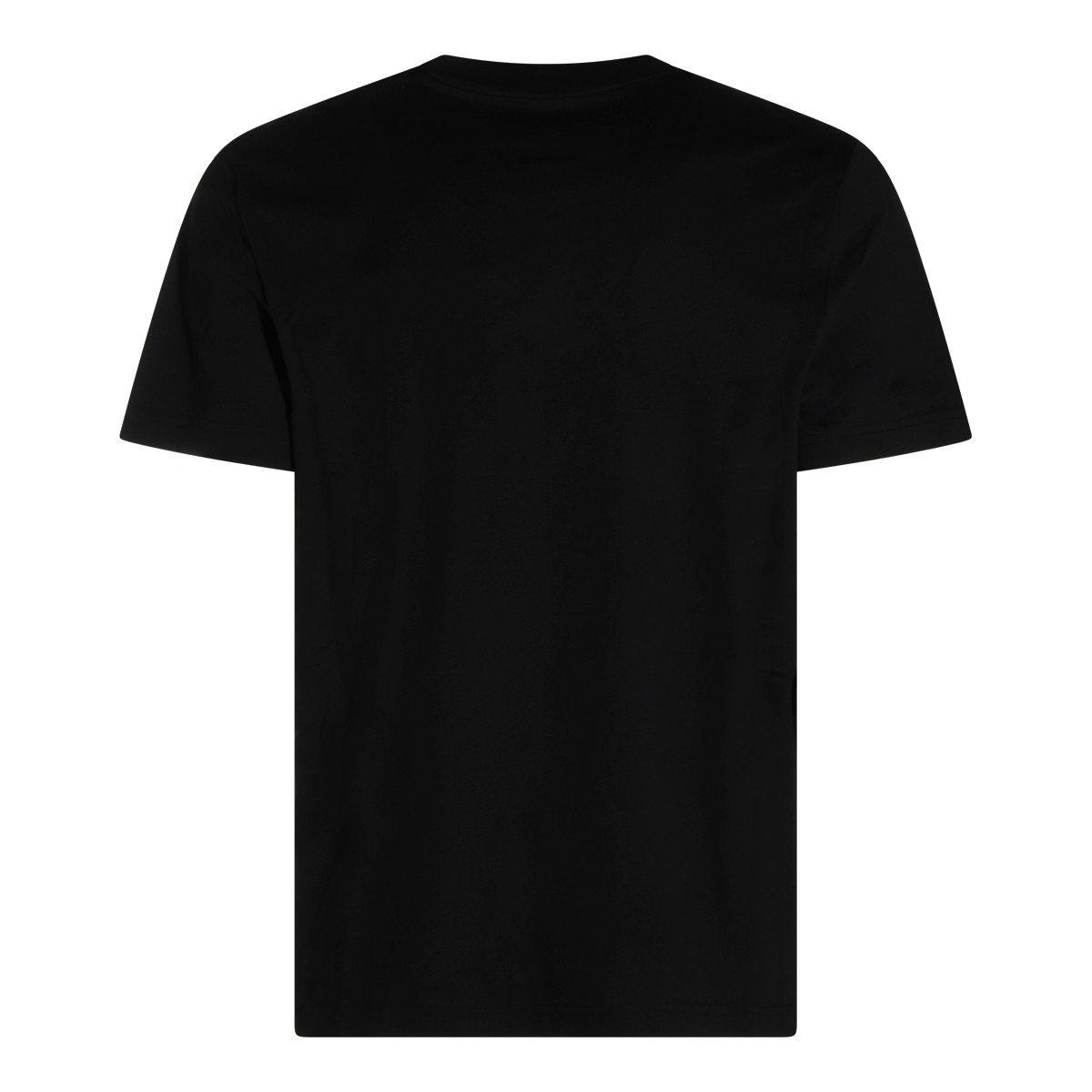 BLACK COTTON BRANDED T-SHIRT