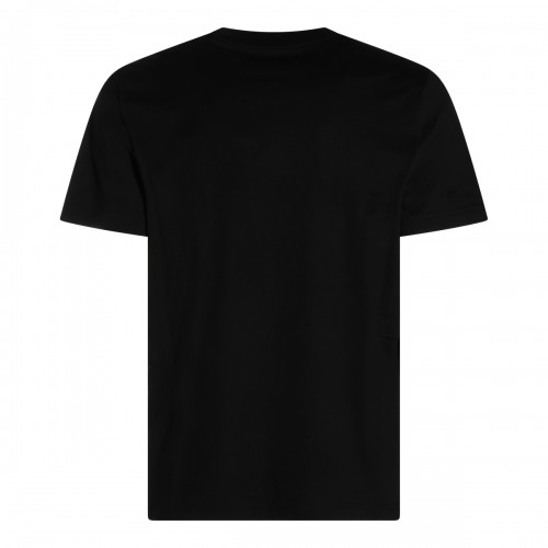BLACK COTTON BRANDED T-SHIRT
