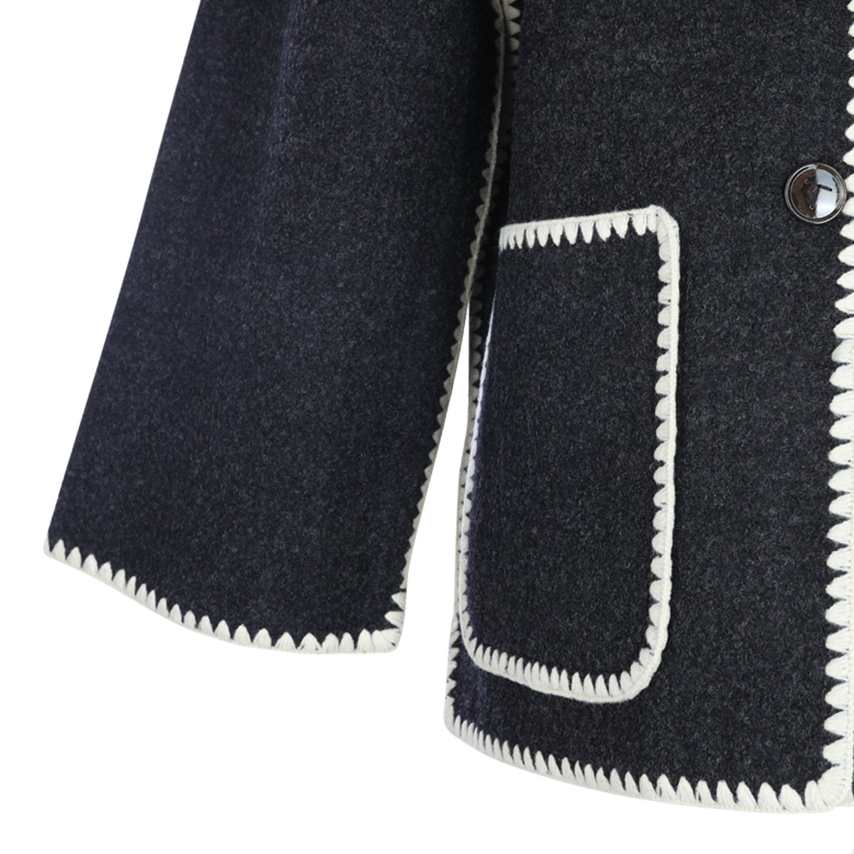 DARK GREY WOOL COAT
