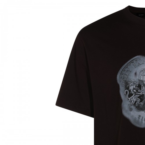 BLACK COTTON T-SHIRT