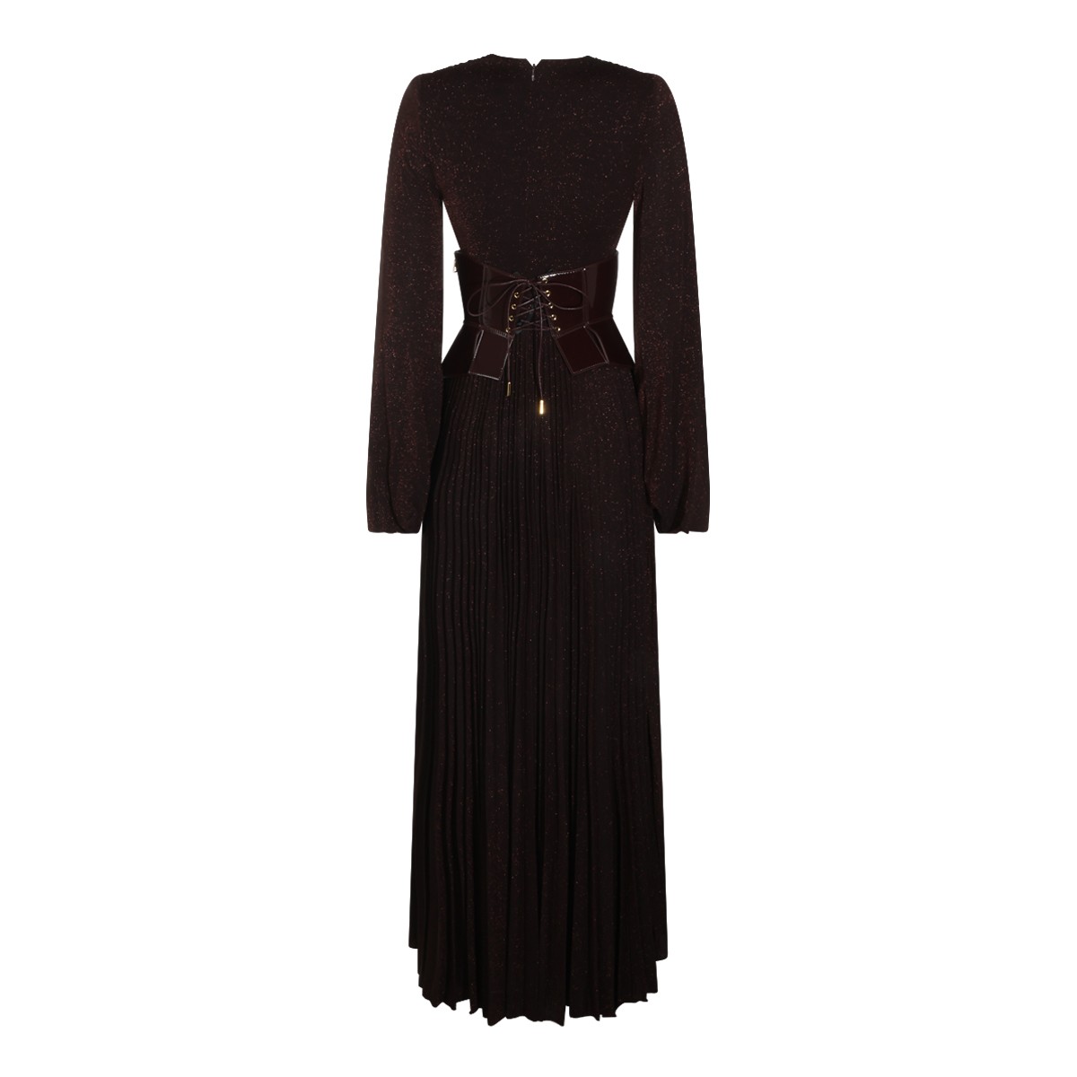 DARK CHOCOLATE LONG DRESS