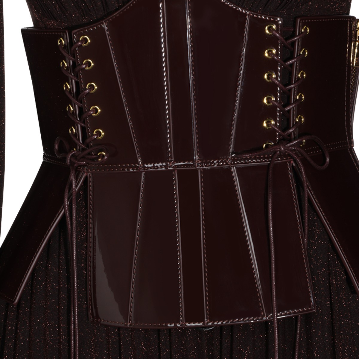 DARK CHOCOLATE LONG DRESS