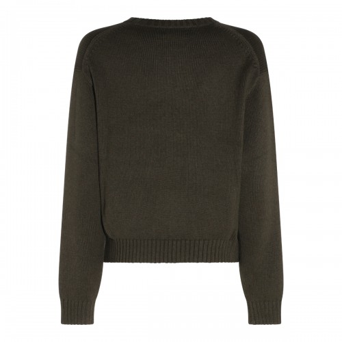 GREEN OLIVE COTTON KNITWEAR 2
