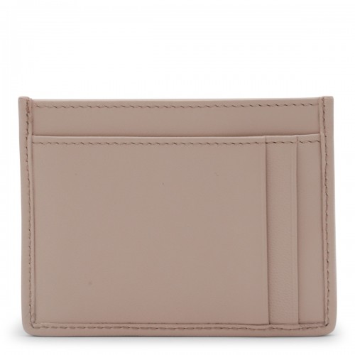 BEIGE LEATHER CARD HOLDER 2