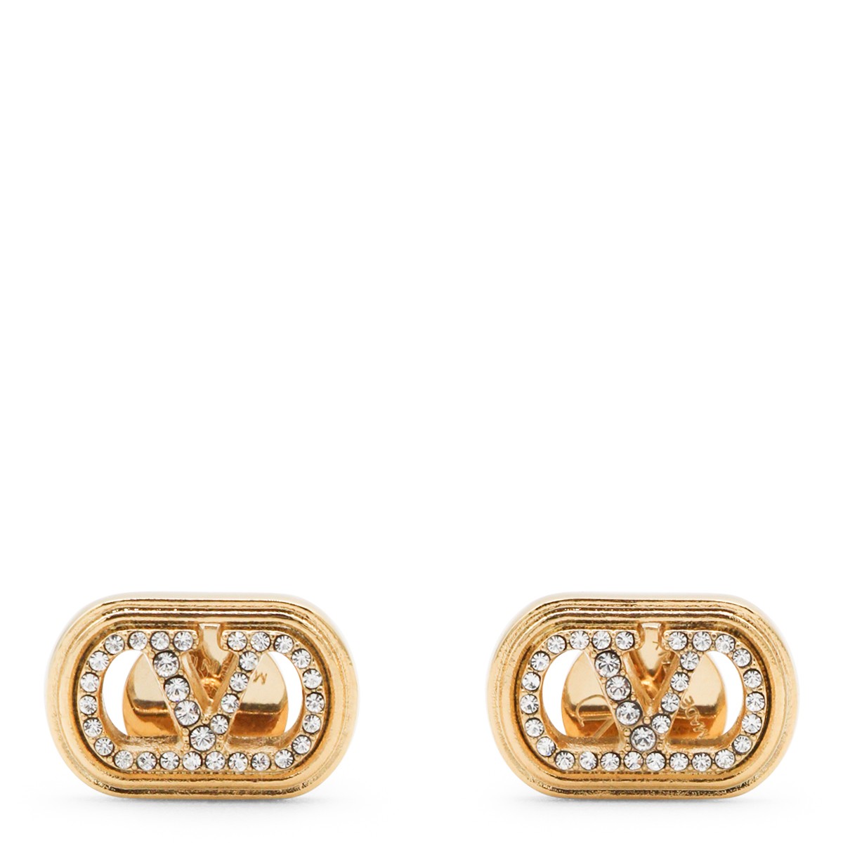 GOLD AND CRYSTAL EARRINGS