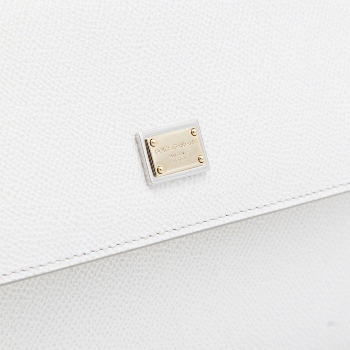 WHITE LEATHER SICILY SMALL BAG