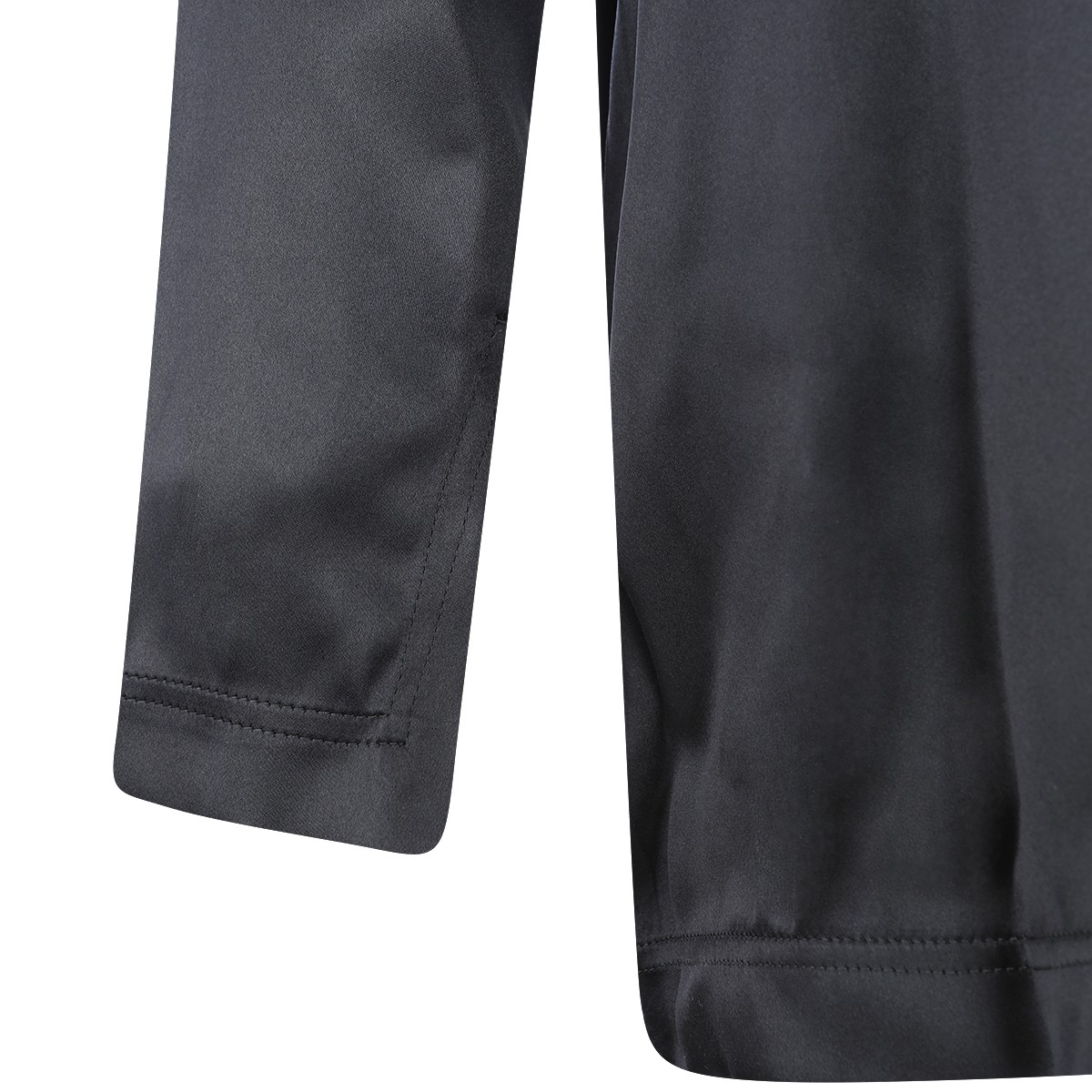 BLACK SILK KNOT COLLAR TOP