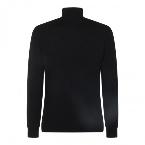 BLACK WOOL KNITWEAR