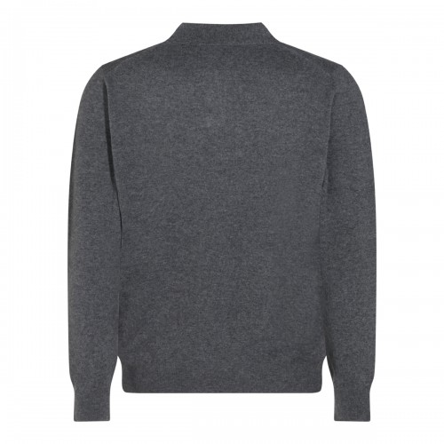MID GREY VIRGIN WOOL SWEATER 2