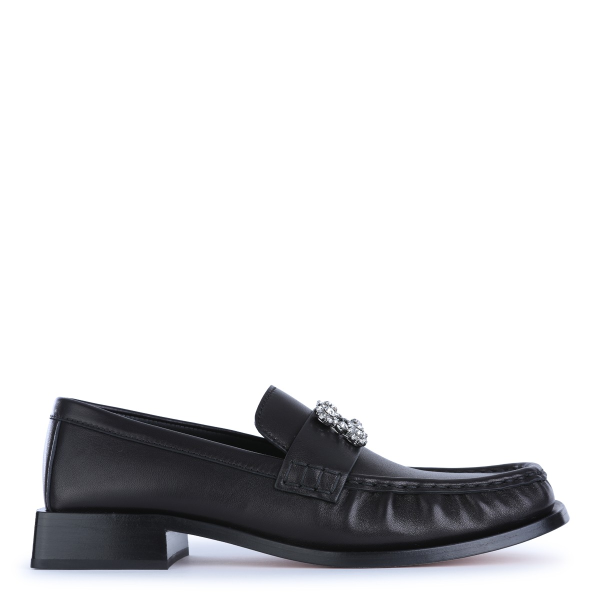 BLACK LEATHER VIV' RANGERS LOAFERS