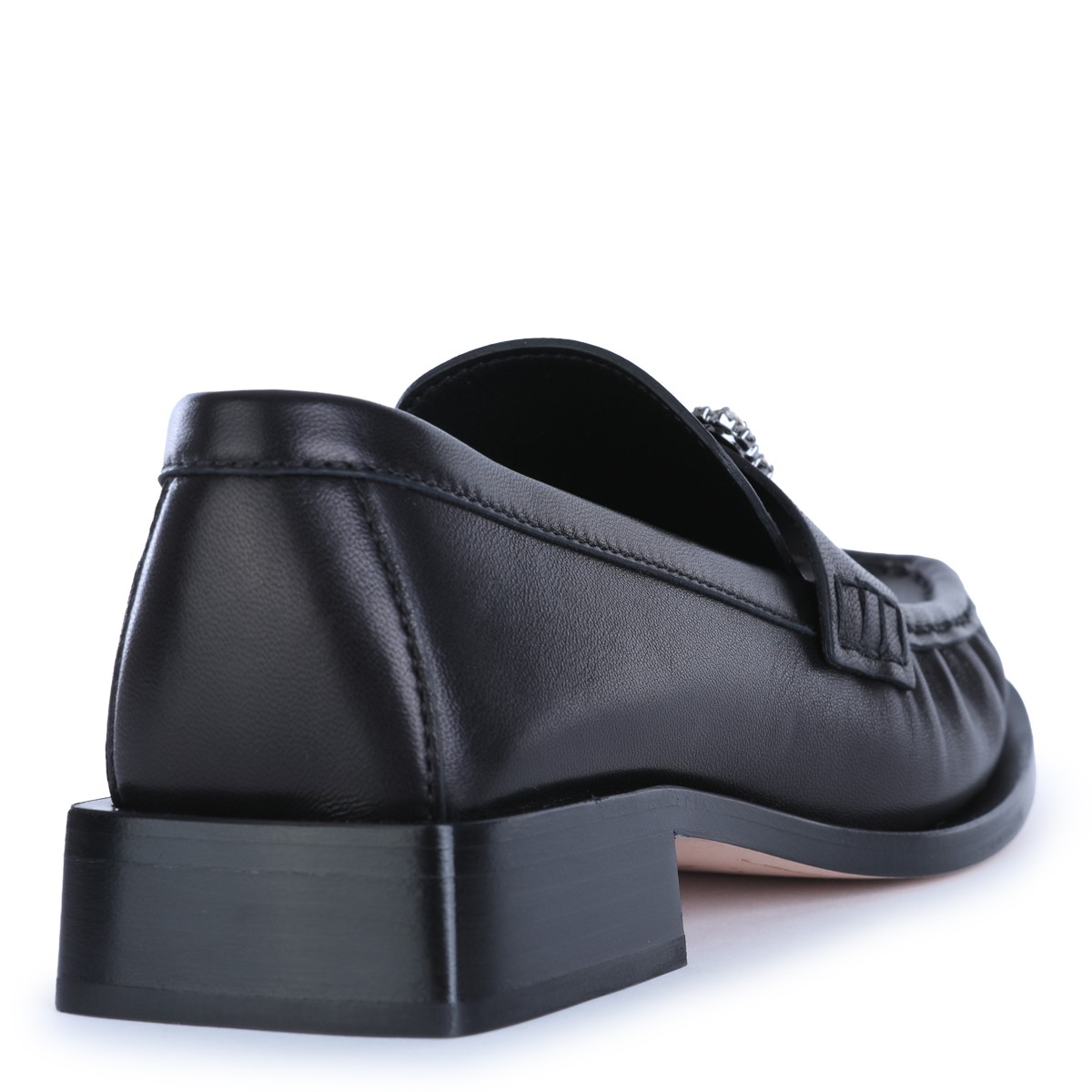 BLACK LEATHER VIV' RANGERS LOAFERS