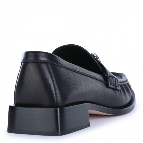 BLACK LEATHER VIV' RANGERS LOAFERS