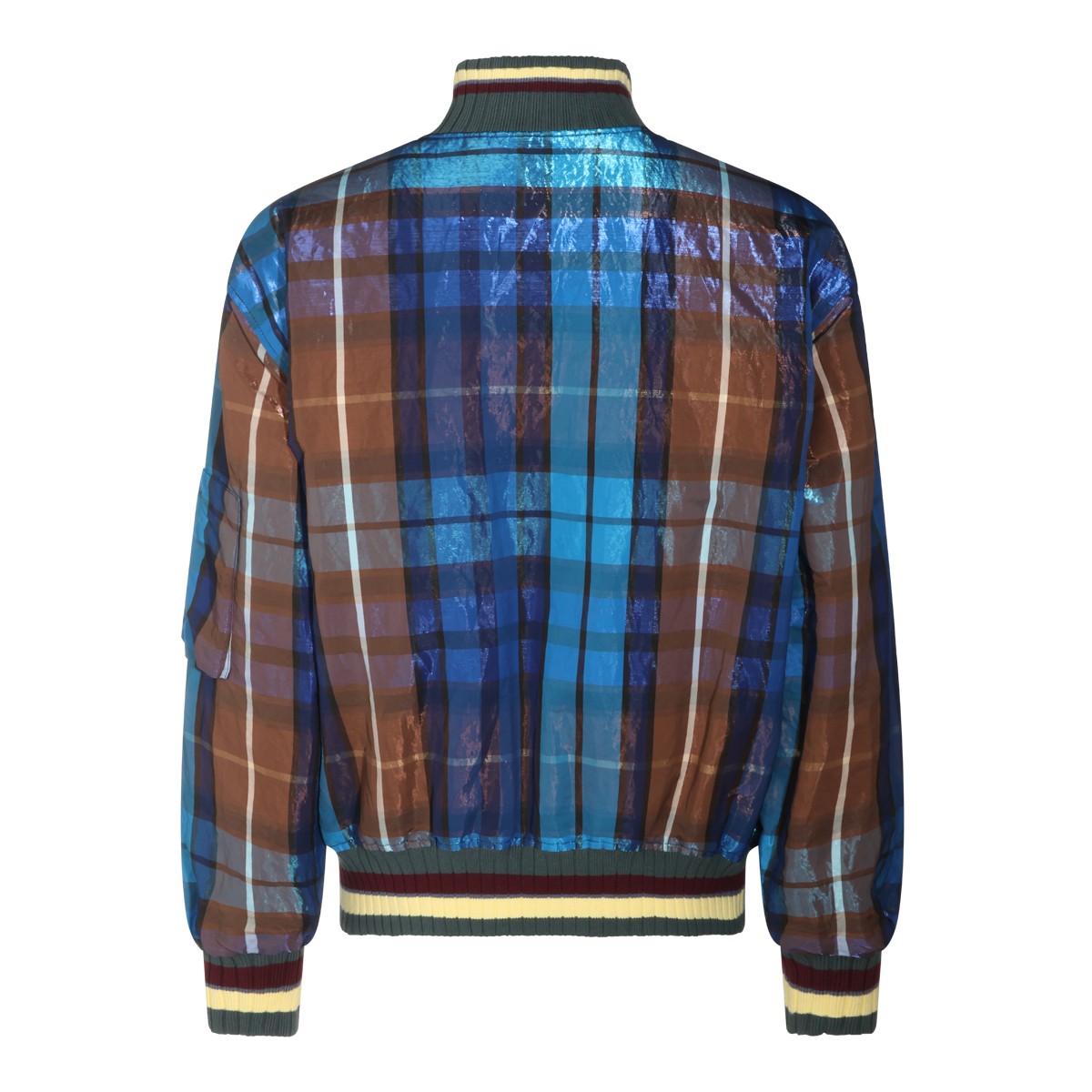 BLUE AND BROWN FERNANDO CASUAL JACKET