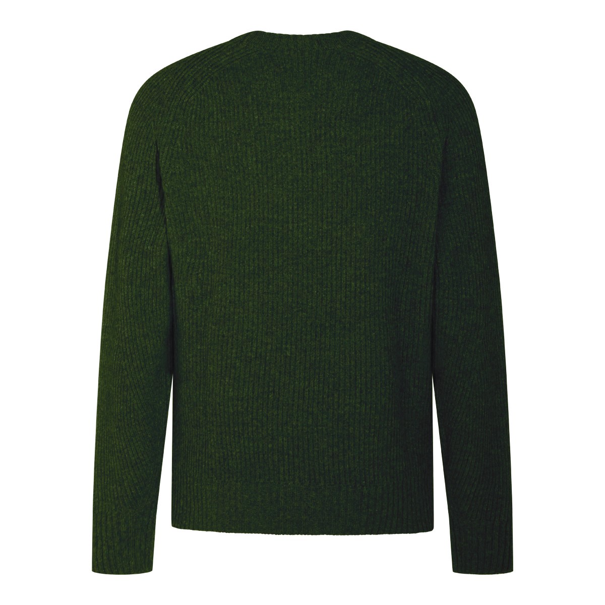 DARK GREEN VIRGIN WOOL SWEATER