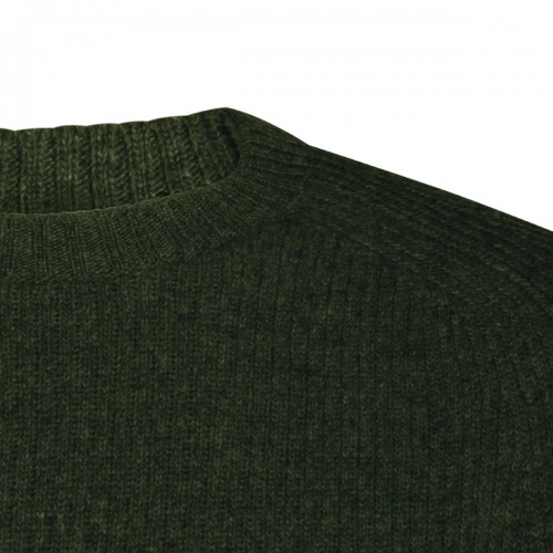 DARK GREEN VIRGIN WOOL SWEATER