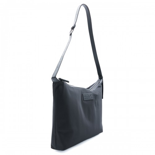 BLACK NYLON SHOULDER BAG