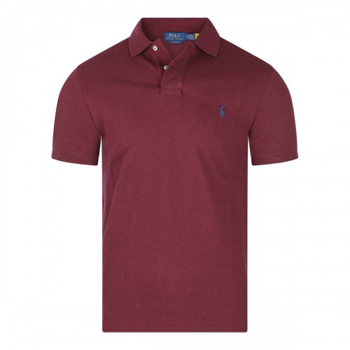 DARK RED COTTON POLO SHIRT 2