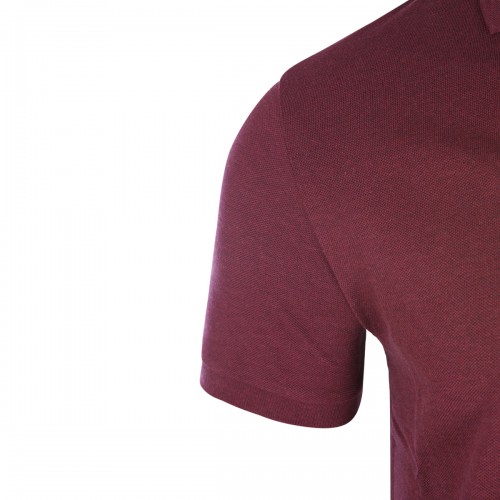 DARK RED COTTON POLO SHIRT