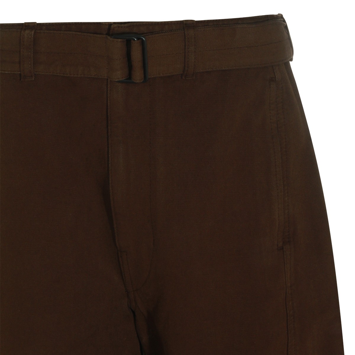 RISTRETTO COTTON TWISTED BELTED PANTS