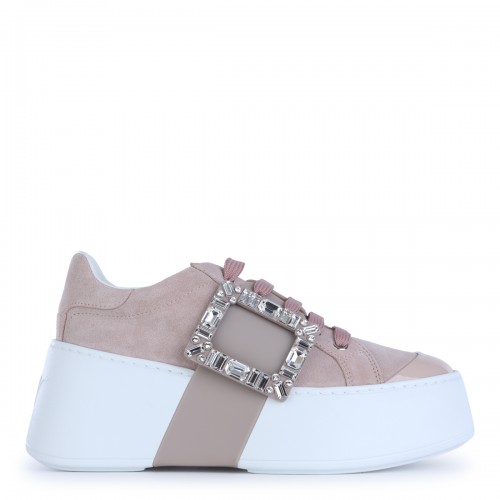 PINK SUEDE VIV' HIGH STRASS...