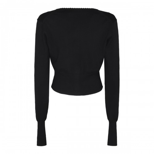 BLACK WOOL KNITWEAR