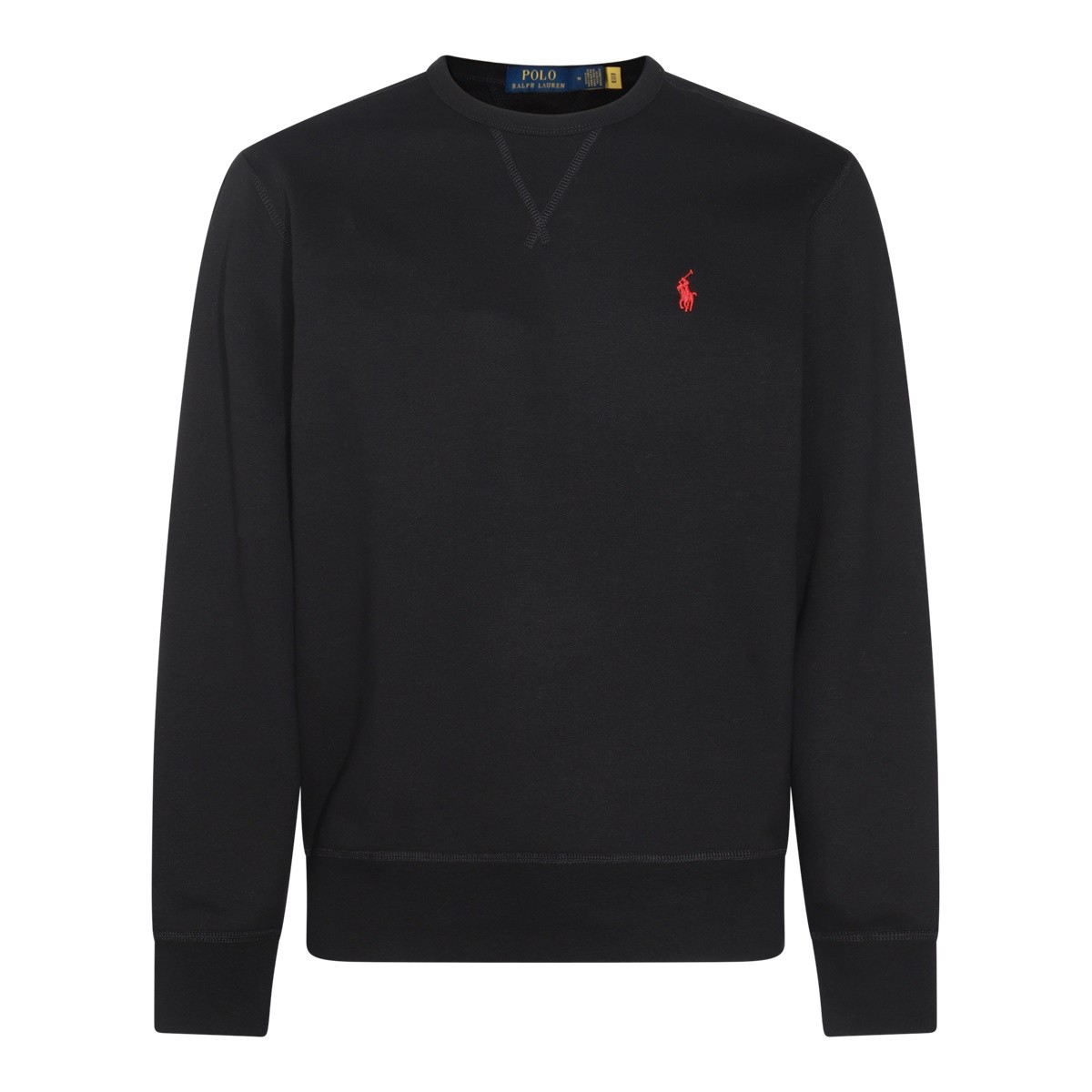 BLACK COTTON SWEATSHIRT