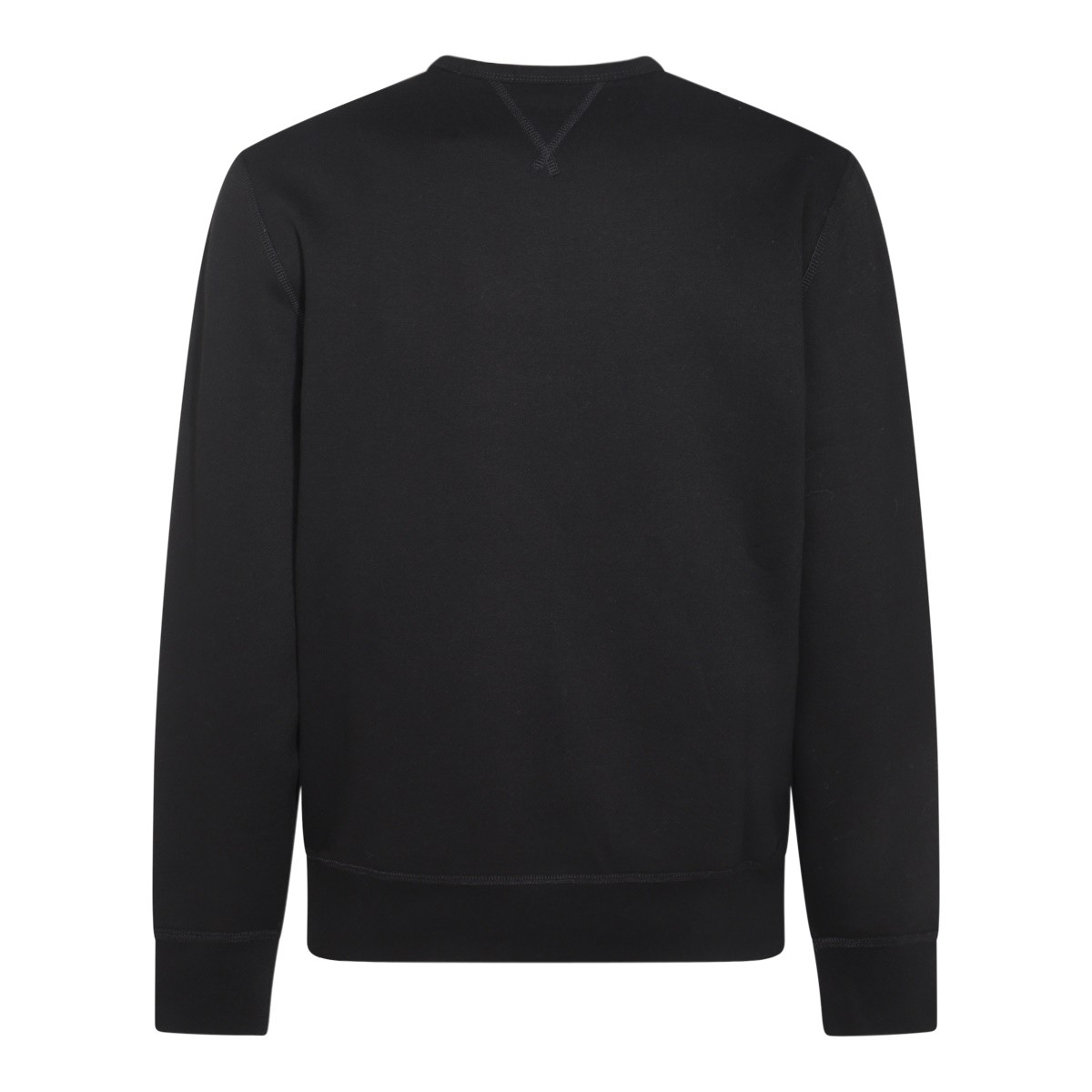 BLACK COTTON SWEATSHIRT