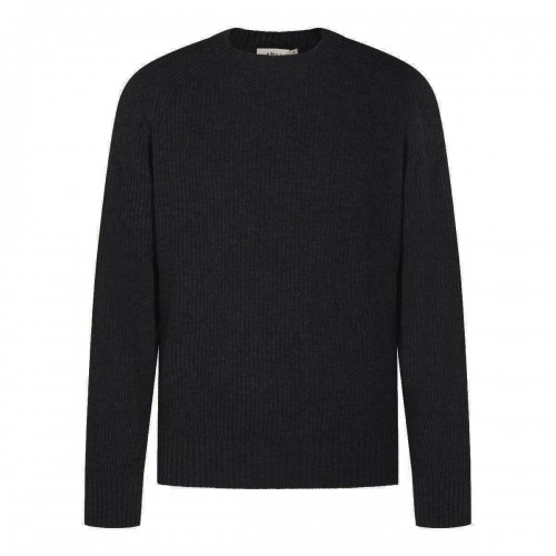 BLACK VIRGIN WOOL SWEATER