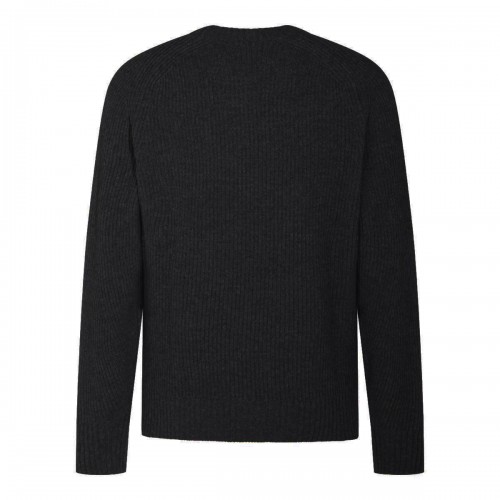 BLACK VIRGIN WOOL SWEATER 2