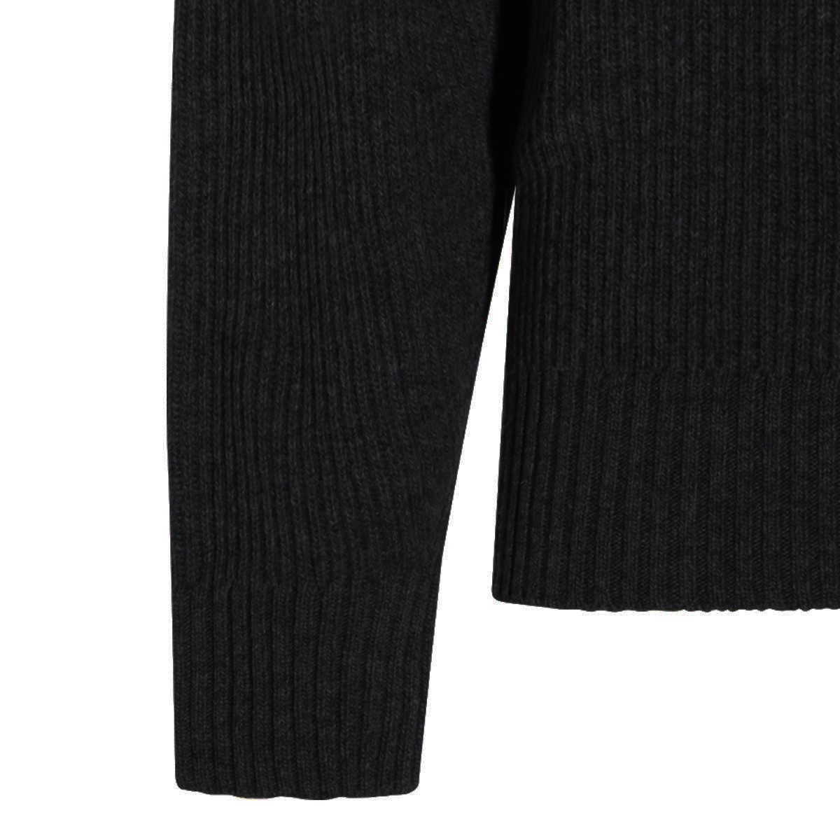 BLACK VIRGIN WOOL SWEATER
