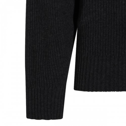 BLACK VIRGIN WOOL SWEATER