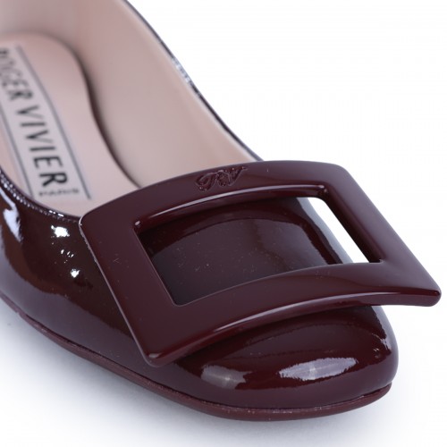 DEEP BORDEAUX VYNIL ROUNDY FLATS