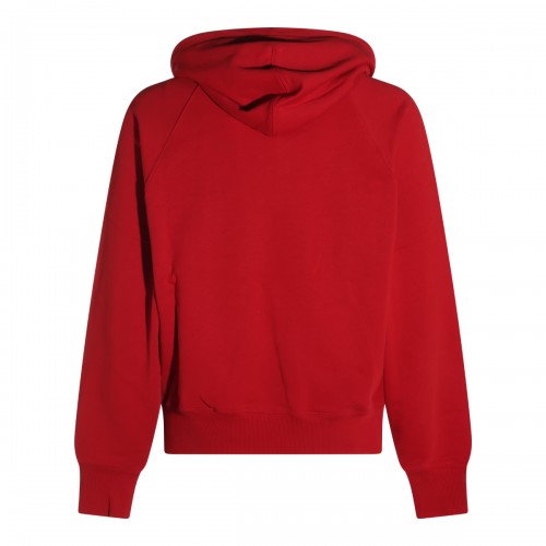 RED COTTON SWEATSHIRT