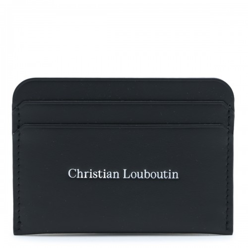 BLACK LEATHER CARD HOLDER