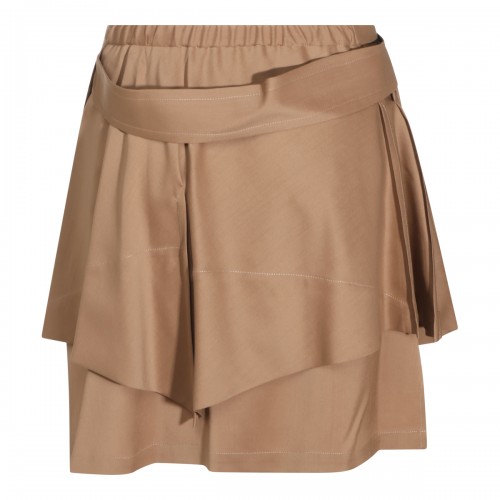CAMEL WOOL MEGHAN SKIRT 2