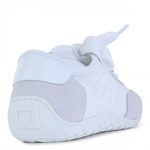 WHITE LEATHER SNEAKERS