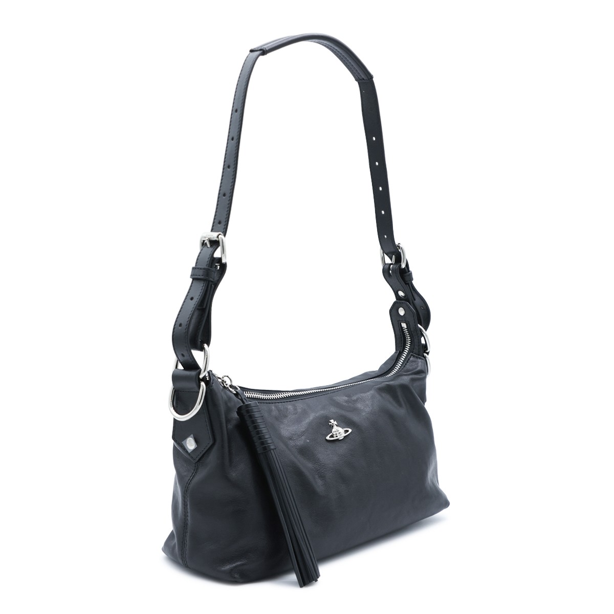 BLACK LEATHER EMMA SHOULDER... 2